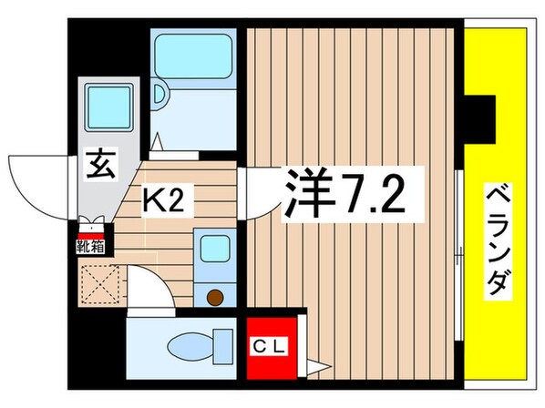 クレアール千賀の物件間取画像